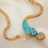 Victorian 15ct Turquoise Snake Necklet