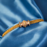 Victorian 15ct Yellow Gold Albertina Bracelet