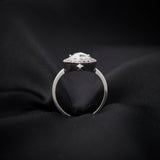 'Heart & Dagger' 18ct White Gold Diamond & Ruby Ring