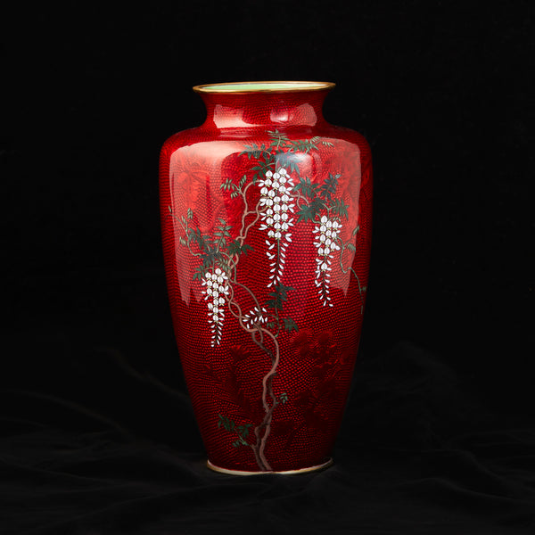 A Cloisonné Enamel Taisho Period Ginbari Vase