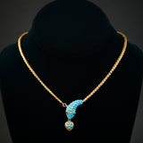 Victorian 15ct Turquoise Snake Necklet