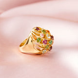 H Stern Yellow Gold & Coloured Stone Cocktail Ring