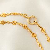 Antique French 18ct Yellow Gold Fancy Link Guard Chain