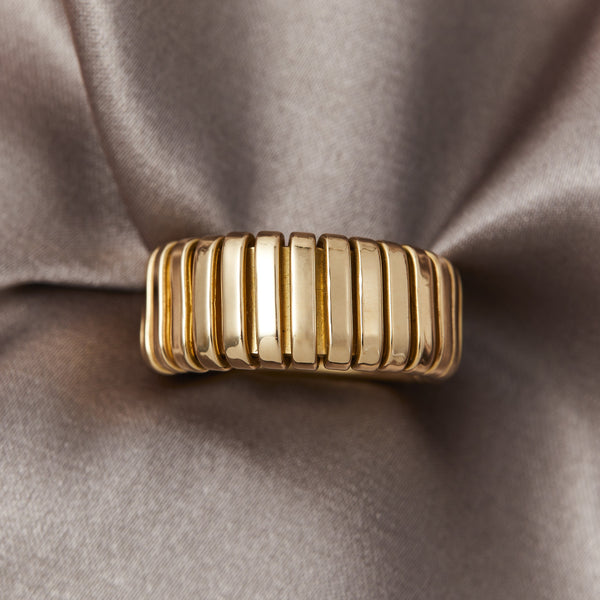 18ct Yellow Gold Tubogas Ring