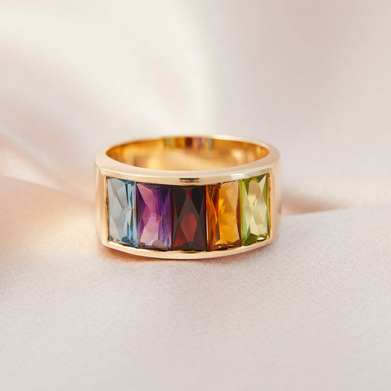 H Stern Multicoloured Ring