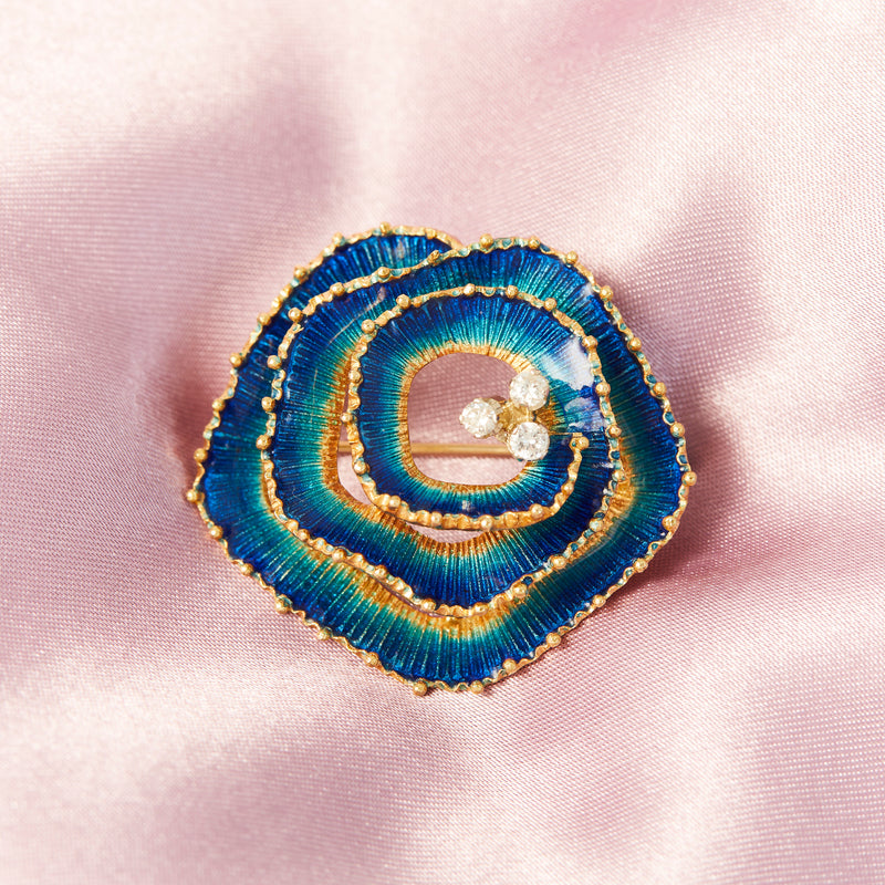 Modernist Italian Gold Brooch