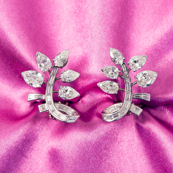 Magnificent Vintage Diamond Earrings