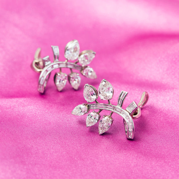 Magnificent Vintage Diamond Earrings