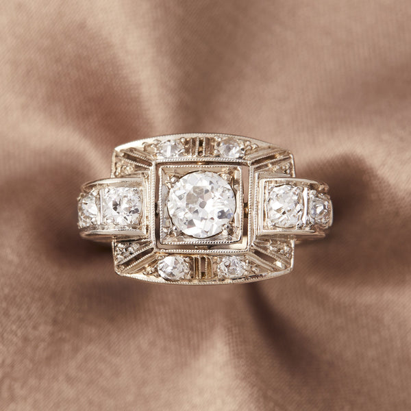 Art Deco Platinum & Diamond Ring