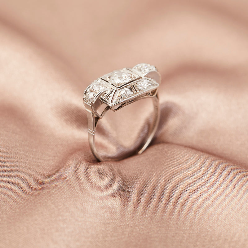 Art Deco Platinum & Diamond Ring