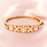 Vintage 15ct Gold & Pearl Bangle