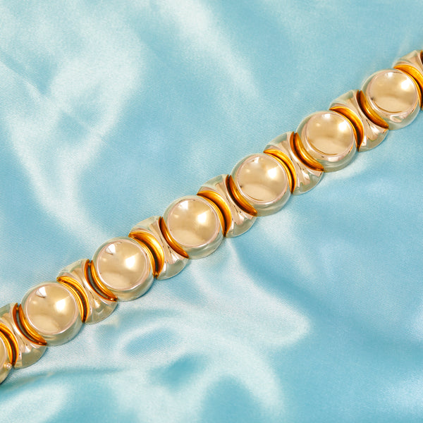 Vintage Chunky 18ct Gold Cocktail Bracelet