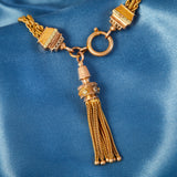 Victorian 15ct Yellow Gold Albertina Bracelet