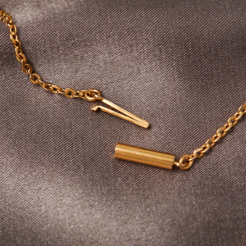 Vintage Harlequin Multi Gem Gold Necklace