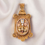 Victorian Etruscan Revival 18ct Four Colour Gold