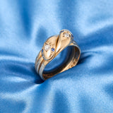 Victorian 18ct Yellow Gold Diamond & Sapphire Snake Ring