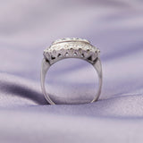 Vintage 14ct White Gold Diamond Cluster Ring