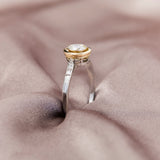 Art Deco 18ct White Gold Solitaire Diamond Ring