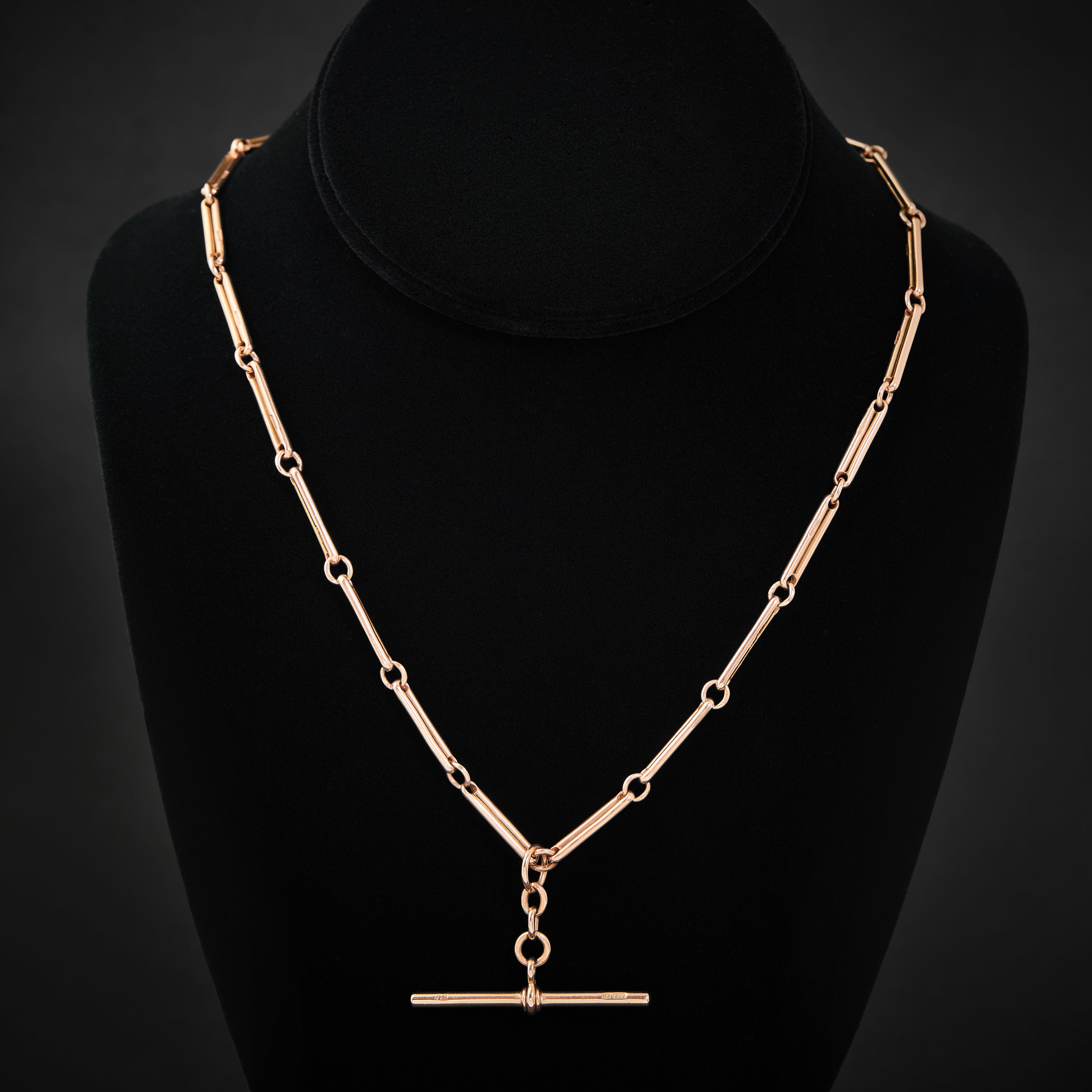 Antique 15ct Rose Gold Fob Chain, Circa 1900. – frenchjewelbox