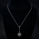 Belle Époque 14ct Gold & Palladium Diamond & Pearl Pendant