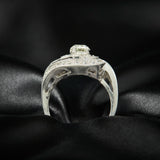 Art Deco Platinum Diamond & Onyx Ring