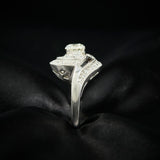 Art Deco Platinum Diamond & Onyx Ring