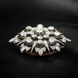 Victorian 18ct Yellow Gold & Silver Starburst Brooch, Circa 1870.