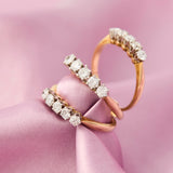 Antique French Triple Row Diamond Ring