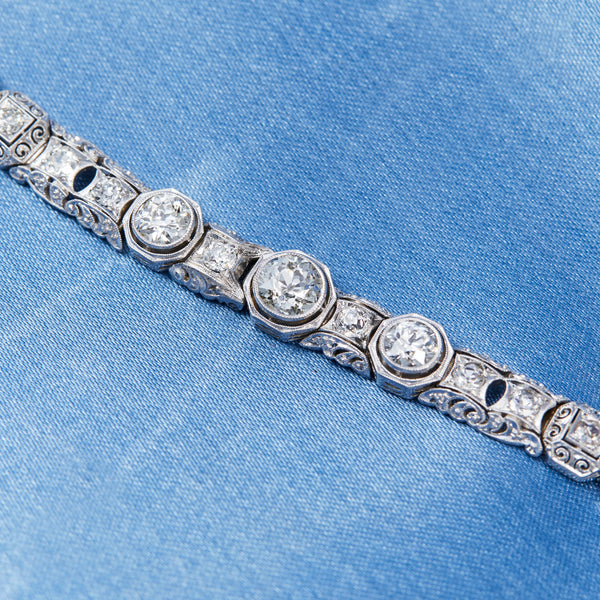 Antique Diamond Bracelet c1915