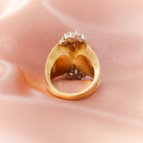 Vintage 1960's Ruby and Diamond Cocktail Ring