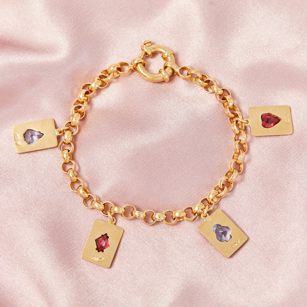 Gold Card Station Bracelet