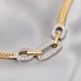 Vintage 1980’s 18ct Yellow Gold and Diamond Necklace