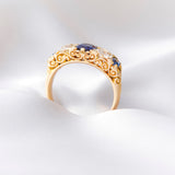 Victorian Sapphire & Diamond Ring