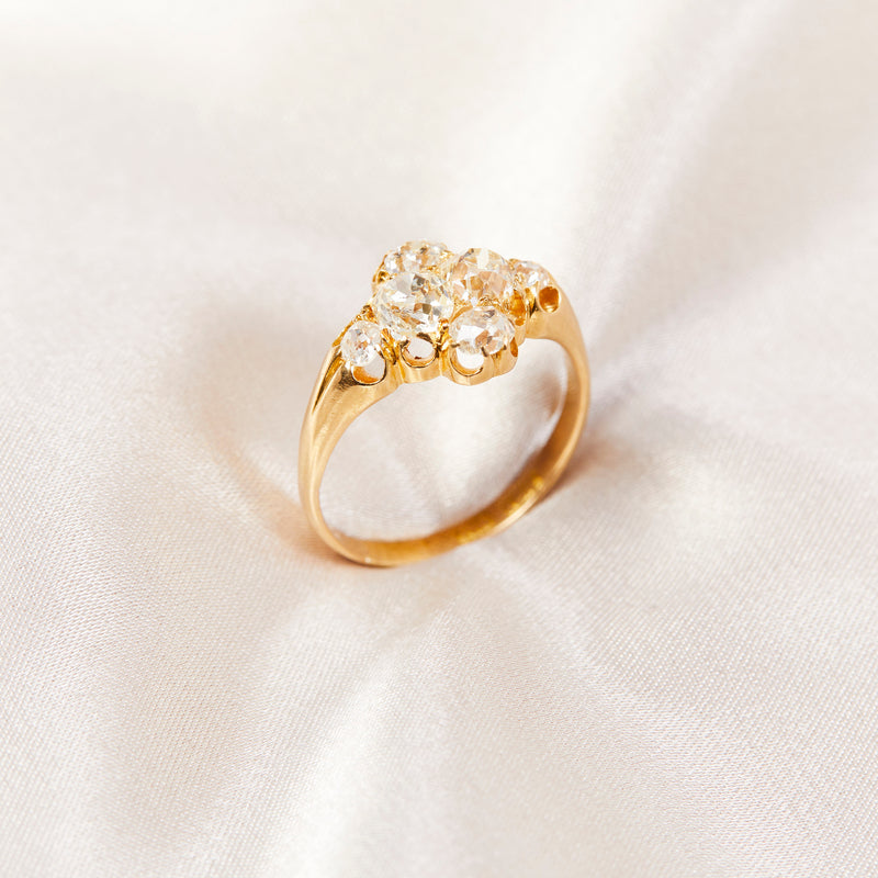Victorian Diamond Quatrefoil Ring
