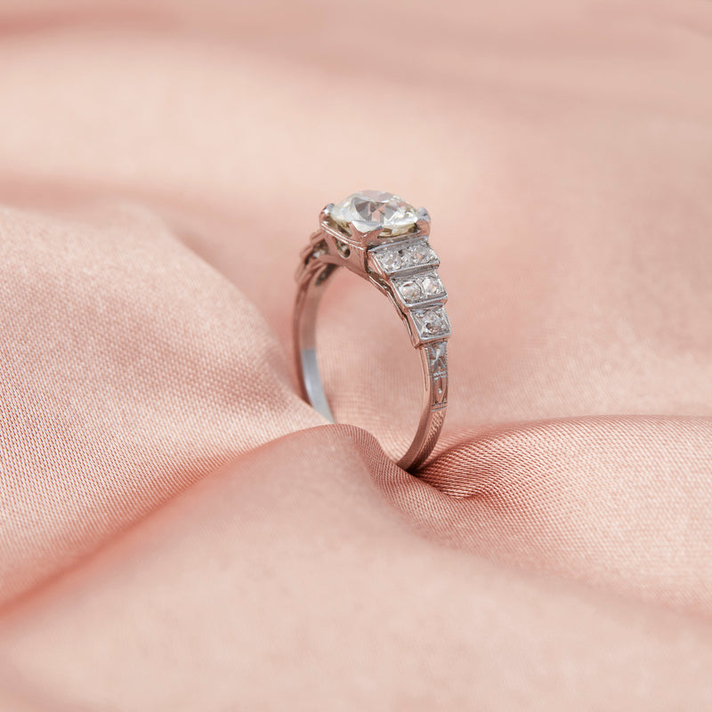 Art Deco Solitaire Diamond Ring