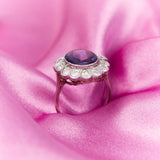 Vintage Amethyst & Diamond Ring