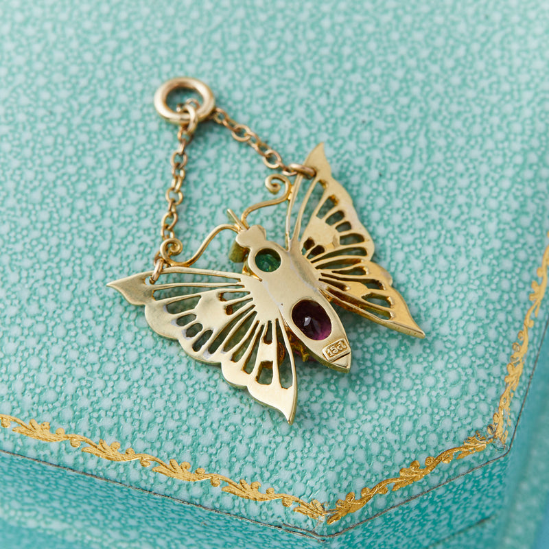 Antique Butterfly Pendant